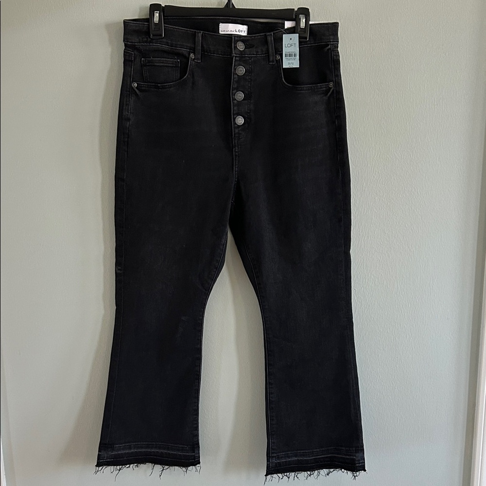 LOFT Black Cropped Jeans